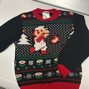 Mario, Nintendo Christmas Sweater for boys